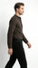 Mandarin Collarless Nehru Collar Preacher Round Style Multi-color Men's Dress Shirt