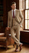 Men’s Renaissance Collection Camel 3 Piece Suit with Jacket, Vest and Pants, Formal Wedding Dress Suit