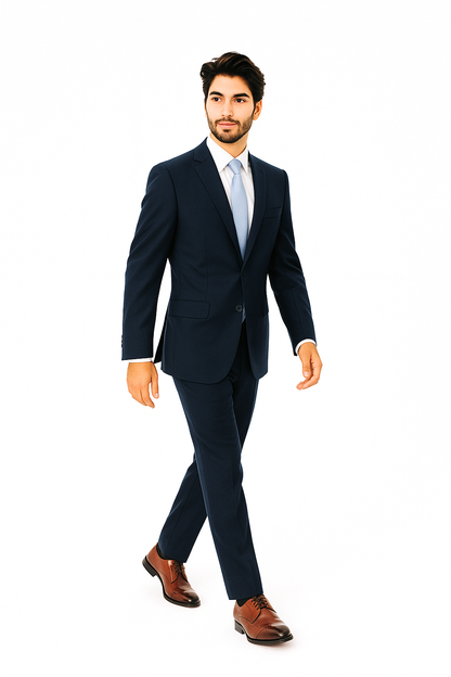 Renoir Suits - Renoir Fashion Verno Albani Men's Dark Navy Classic fit 2-Piece Suit