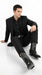 Men’s King Exotic Black Stingray Snip Toe Boots, Single Stone Handmade Western Dress Boots