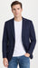 Men’s Navy Blue Chalk Pinstripe Blazer Sport Coat – 1920s Gangster Style Dress Jacket