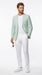 Men’s Green Seersucker Blazer, Lightweight Summer Wedding Business Casual Sport Coat Jacket