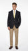 Men’s black Pure 2 Button Lewis Blazer, Classic Business Casual Wedding Sport Coat Jacket