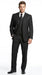 Men’s Black Shadow Stripe 3 Piece Suit, Tone on Tone Pinstripe Italian Design Formal Suit