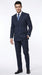 Men’s Navy Blue Double Breasted Gangster Pinstripe Suit, 1920s Formal Dress Suit