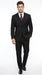 Men’s Black 3 Piece Wool Suit, Super 150’s Italian Fabric Business Wedding Formal Suit