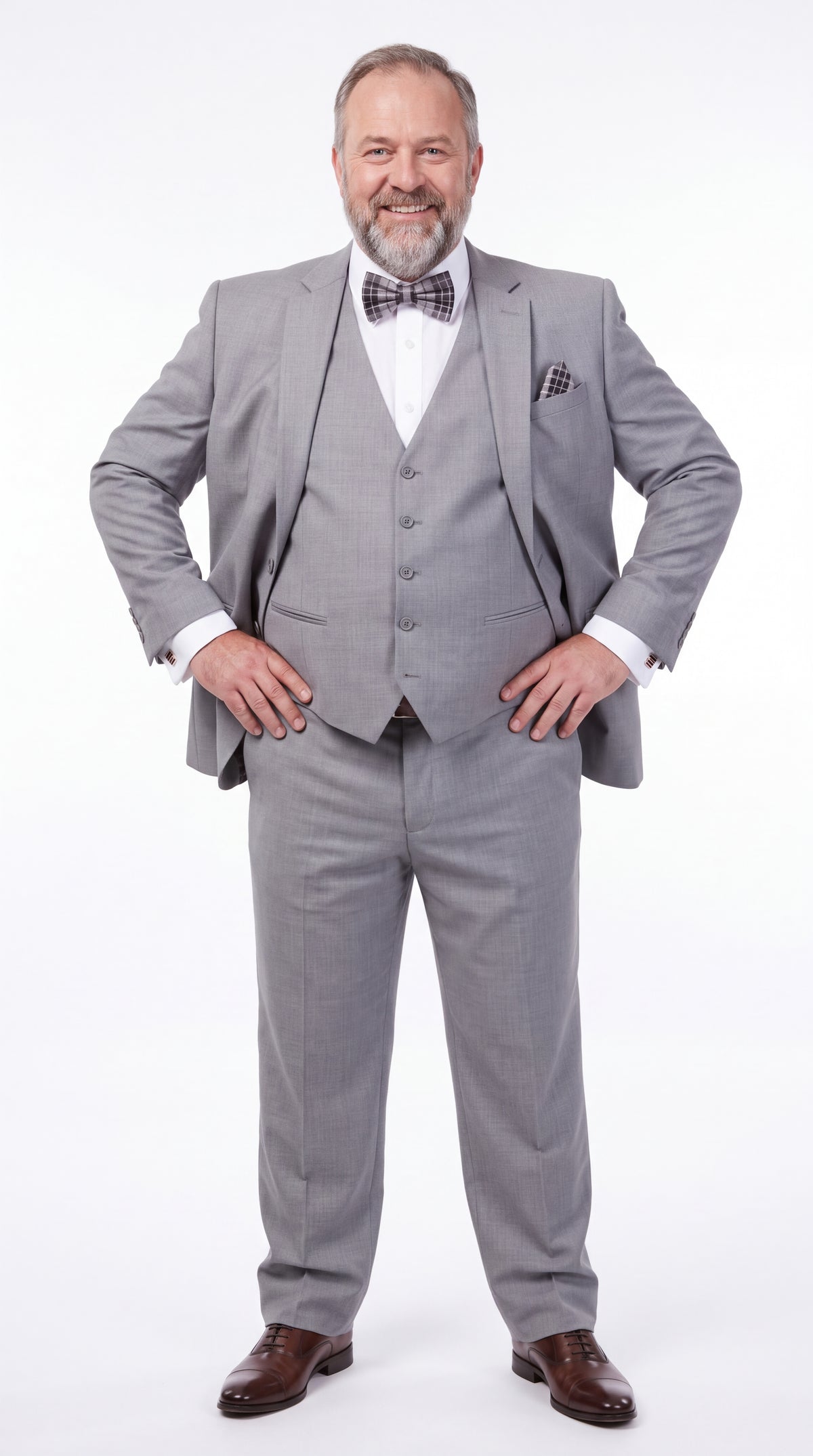Slim Fit Suit Gray Narrow Lapel LOW VEST Vented European Men'S Slim Fit Suits - Three Piece Suit