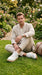 Los Altos Men’s White Caiman and Ostrich Skin Casual Sneakers, Exotic Leather Lace Up Shoes