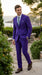 Men’s Purple Easter Suit, Modern Fit Lightweight 2 Piece Suit for Weddings, Church, Prom & Summer Events
