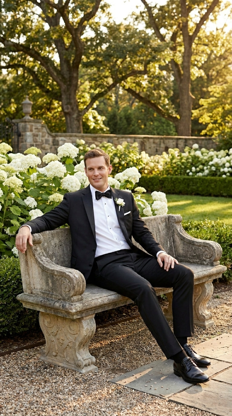 Groomsmen Package Deal Vest & Pants Slacks + Shirt & Tie Set (no Jacket) Black