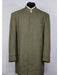 Men's Mandarin Collar 5 Button 2piece Dark Green Zoot Suit