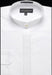 Men'S Collarless Embroidered Mandarin Banded Collar Preacher Round Style White Men'S Dress Shirt
