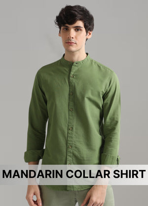 Mandarin Collar Shirt – Minimalist Style with Eastern Influence