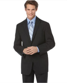 Mantoni Suit - Signature Menswear Wool Fabric SuitsOutlet - Brand Suit, Black Tonal checkered check pattern Suit Slim Fit - High End Suits - High Quality Suits