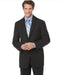 Mantoni Suit - Signature Menswear Wool Fabric SuitsOutlet - Brand Suit, Black Tonal checkered check pattern Suit Slim Fit - High End Suits - High Quality Suits