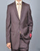 Mantoni Suit - Signature Menswear Wool Fabric SuitsOutlet - Brand Men's Brown Two-button Suit  - High End Suits - High Quality Suits