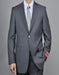 Mantoni Suit - Signature Menswear Wool Fabric SuitsOutlet - Brand Charcoal Gray Sharkskin 2-Button  Suit - High End Suits - High Quality Suits