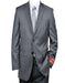 Tiglio Suit - Signature Menswear Wool Fabric SuitsOutlet - Brand Charcoal Gray 2-Button Suit - High End Suits - High Quality Suits