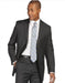 Tiglio Suit - Signature Menswear Wool Fabric SuitsOutlet - Brand Suit, Charcoal Stripe ~ Pinstripe Slim Fit - Color: Dark Grey Suit  - High End Suits - High Quality Suits