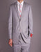 Tiglio Suit - Signature Menswear Wool Fabric SuitsOutlet - Brand Men's Light Grey 2-button Suit - High End Suits - High Quality Suits