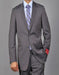 Mantoni Suit - Signature Menswear Wool Fabric SuitsOutlet - Brand Men's Slim-fit Grey patterned 2-button Suit - High End Suits - High Quality Suits