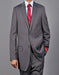 Tiglio Suit - Signature Menswear Wool Fabric SuitsOutlet - Brand Men's Grey 2-button Suit  - High End Suits - High Quality Suits
