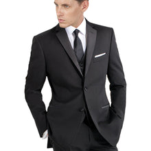 Mantoni Black Wool 2-button 2-Piece Tuxedo