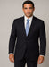 Tiglio Suit - Signature Menswear Wool Fabric SuitsOutlet - Brand Super 140s Brand Two Buttons Men's Jet Black Flat Front Suit Regular fit or Slim Fit- High End Suits - High Quality Suits - 100% Percent Wool Fabric Suit - Worsted Wool Business Suit