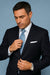 Mantoni Suit - Signature Menswear Wool Fabric SuitsOutlet - Brand Super 140s Brand Two Buttons Men's Jet Black Flat Front Suit Regular fit or Slim Fit- High End Suits - High Quality Suits - 100% Percent Wool Fabric Suit - Worsted Wool Business Suit