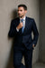 Tiglio Suit - Signature Menswear Wool Fabric SuitsOutlet - Brand Super 140s Brand Two Buttons Men's Jet Black Flat Front Suit Regular fit or Slim Fit- High End Suits - High Quality Suits - 100% Percent Wool Fabric Suit - Worsted Wool Business Suit