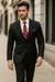 Mantoni Suit - Signature Menswear Wool Fabric SuitsOutlet - Brand Shadow Stripe ~ Pinstripe Suit by - High End Suits - High Quality Suits