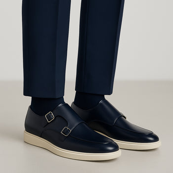 Belvedere Marcio Navy Alligator Luxury Shoe