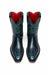 Marco Di Milano Kansas Black / Blue Python Round Toe Cowboy Boots