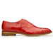 Belvedere Mare Ostrich Leg & Eel Skin Dress Shoe – Red