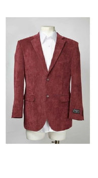 Maroon Two Button Men's Blazer  Slim Fit