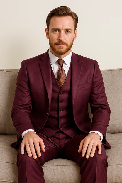 Maroon Suit