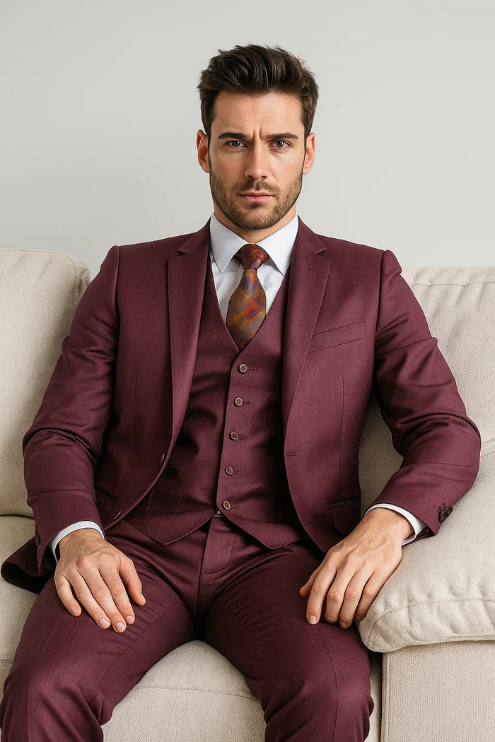 Maroon Suit