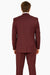 Men'S 2 Button Athletic Cut Regular Fit Suit Burgundy ~ Wine ~ Maroon Suit