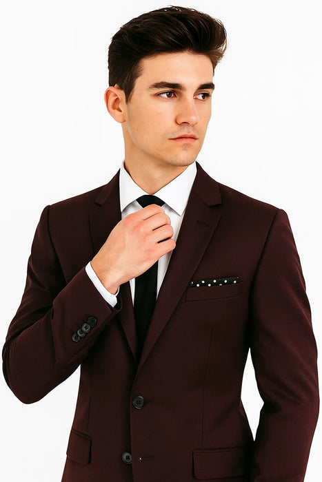Maroon Suit 