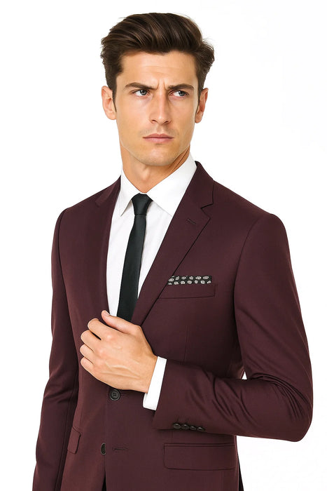 Maroon Suit 