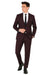 Men's 2 Button Plum ~ Eggplant ~ Dark Burgundy ~ Wine ~ Maroon Suit slim fitted skinny suit