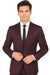 Men's 2 Button Plum ~ Eggplant ~ Dark Burgundy ~ Wine ~ Maroon Suit slim fitted skinny suit