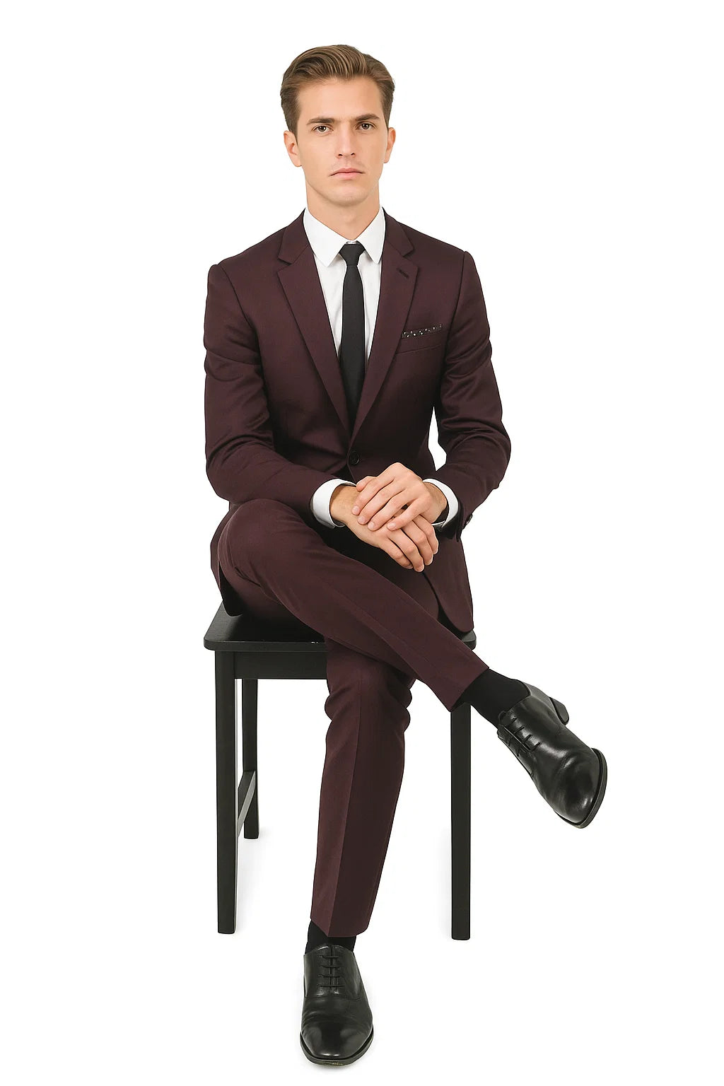 Maroon Suit 