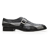 Belvedere Marte Black & Gray Alligator Leather Oxford