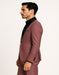 Men's Mauve Pink Tuxedo Suit – 3-Piece Slim Fit with Black Satin Shawl Lapel
