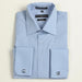 Medium Blue French Cuff Big & Tall  Shirt 18 19 20 21 22 Inch Neck  Men's Dress Shirt