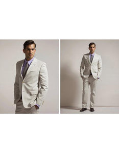 Mens Beach Wedding Attire Suits Menswear Ivory $199