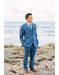 Men'S Blue Two Buttons Beach Weddings Attire Suits