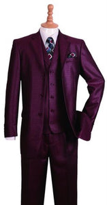 Men's Burgundy Suit