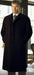Men's Dress Coat Alberto Narodni Luxurious High-Quality Blend Solid Black Long Men's Dress Topcoat -  Winter coat ~ Overcoat Hidden Buttons